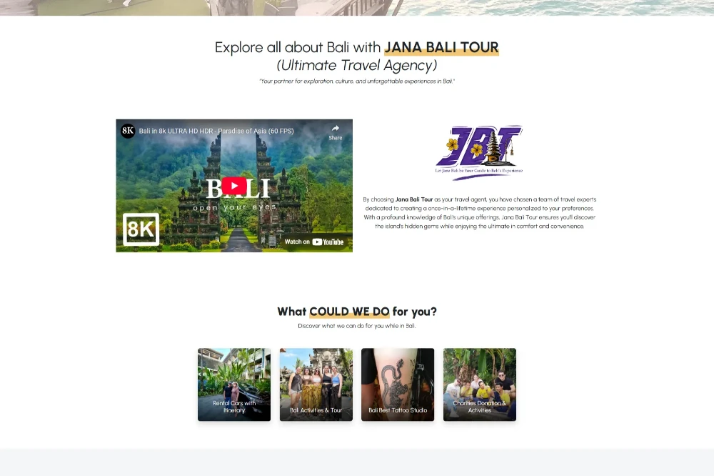 halaman utama jana bali tour